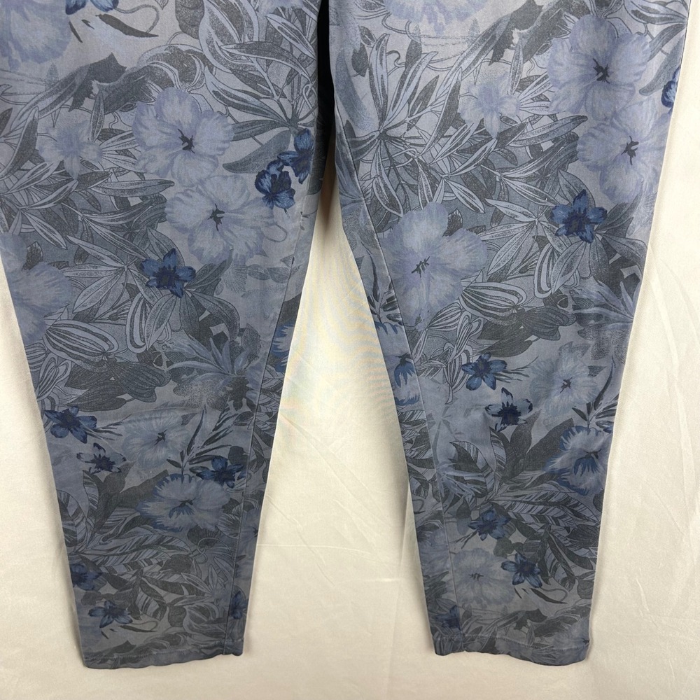 GAP Womens Blue Tropical Floral Girlfriend Chinos Pants Size 8 Relaxed Tapered - Picture 4 of 8